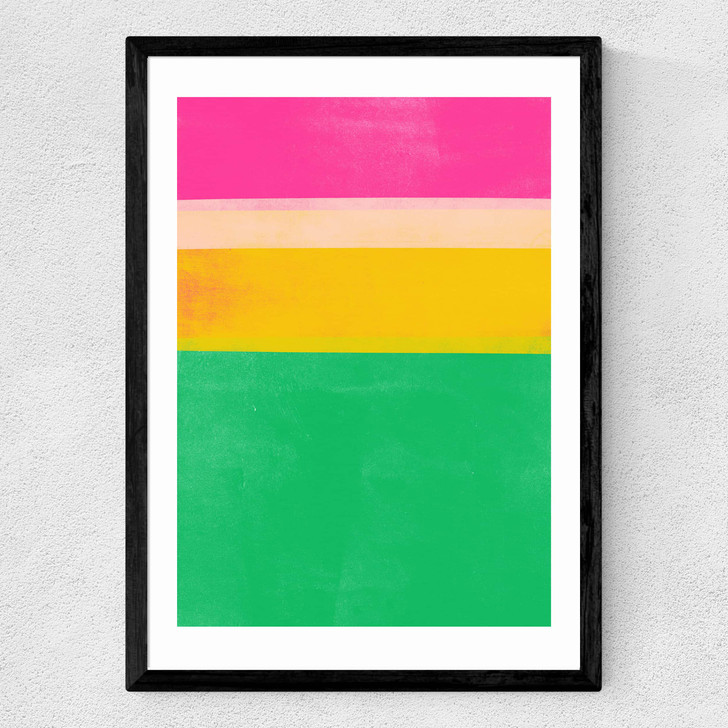 Stripe Study 15 Medium Black Frame