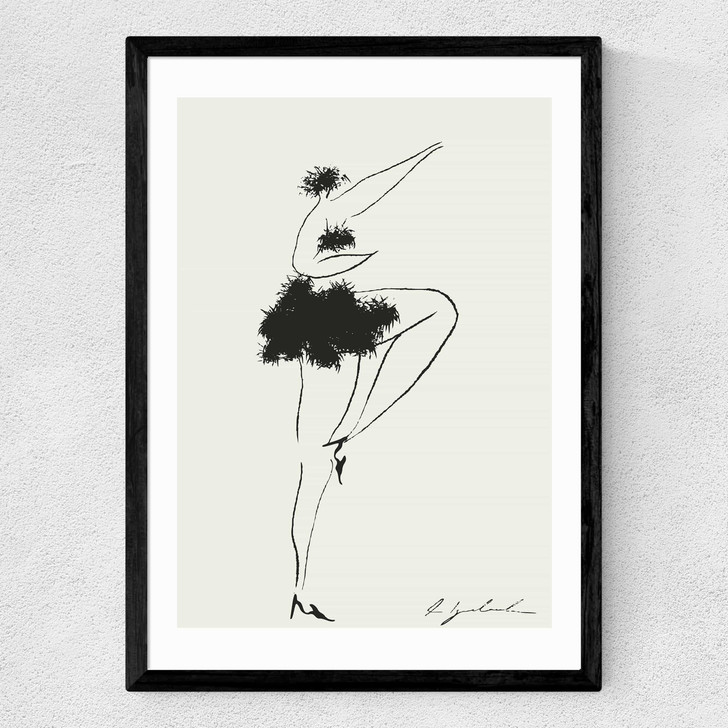 Dancing Lady Medium Black Frame Dancing Lady Medium Black Frame