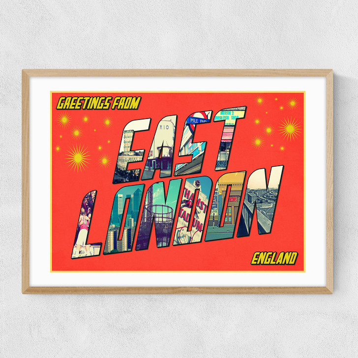 East London Narrow Oak Frame