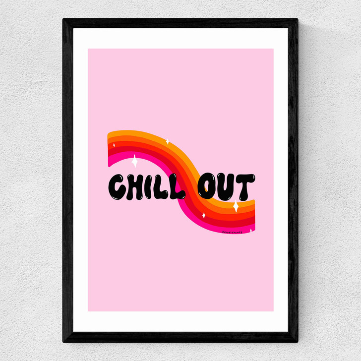 Rainbow Child Medium Black Frame Rainbow Child Medium Black Frame