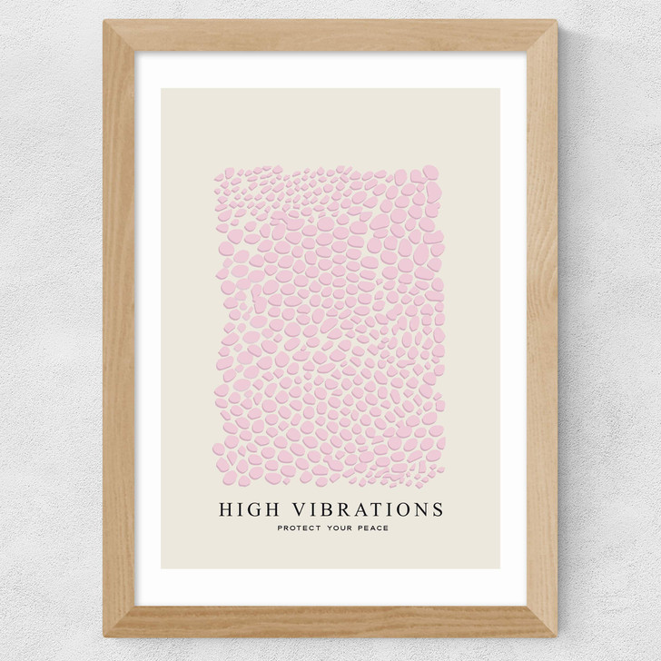 High Vibrations Wide Oak Frame High Vibrations Wide Oak Frame
