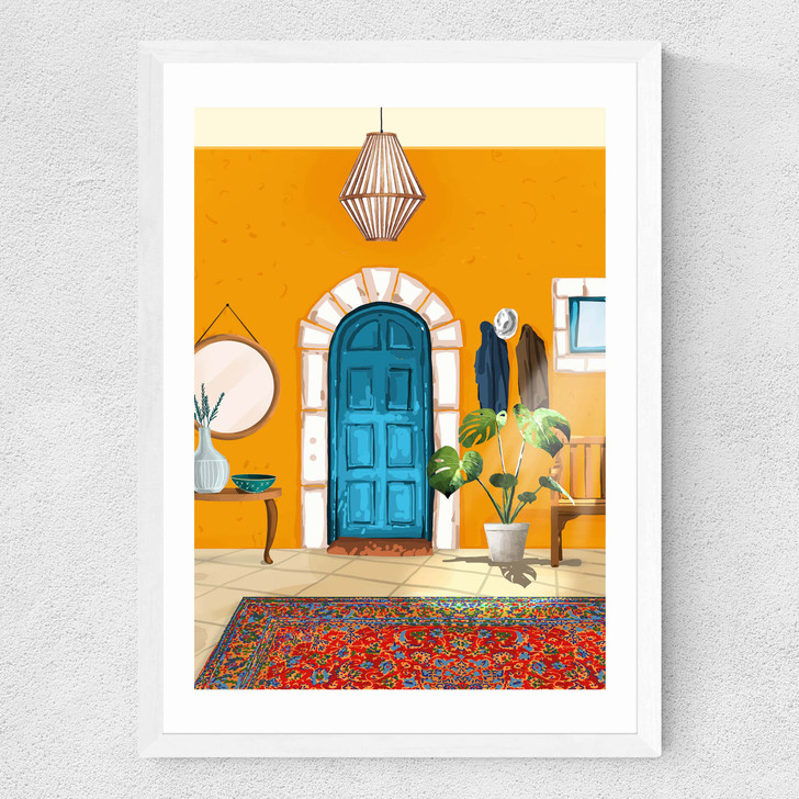 Spanish Villa Interior Medium White Frame Spanish Villa Interior Medium White Frame