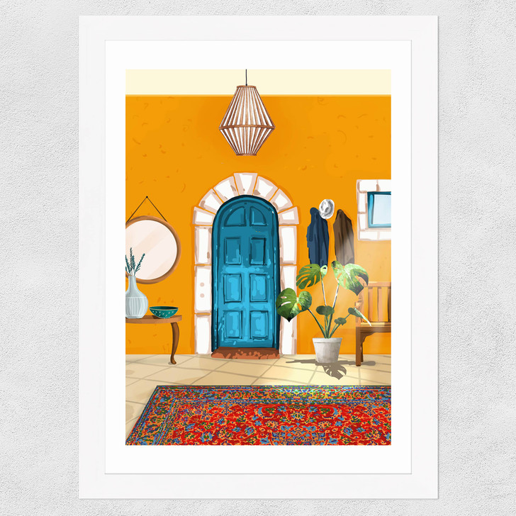 Spanish Villa Interior Wide White Frame Spanish Villa Interior Wide White Frame