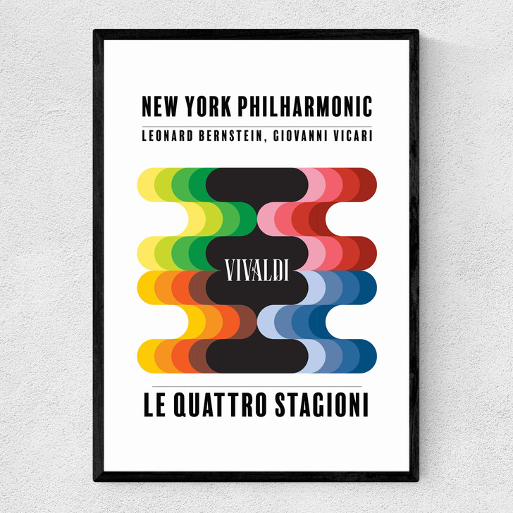 Le Quattro Stagioni Narrow Black Frame Le Quattro Stagioni Narrow Black Frame