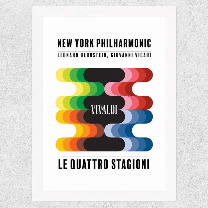 Le Quattro Stagioni Wide White Frame Le Quattro Stagioni Wide White Frame