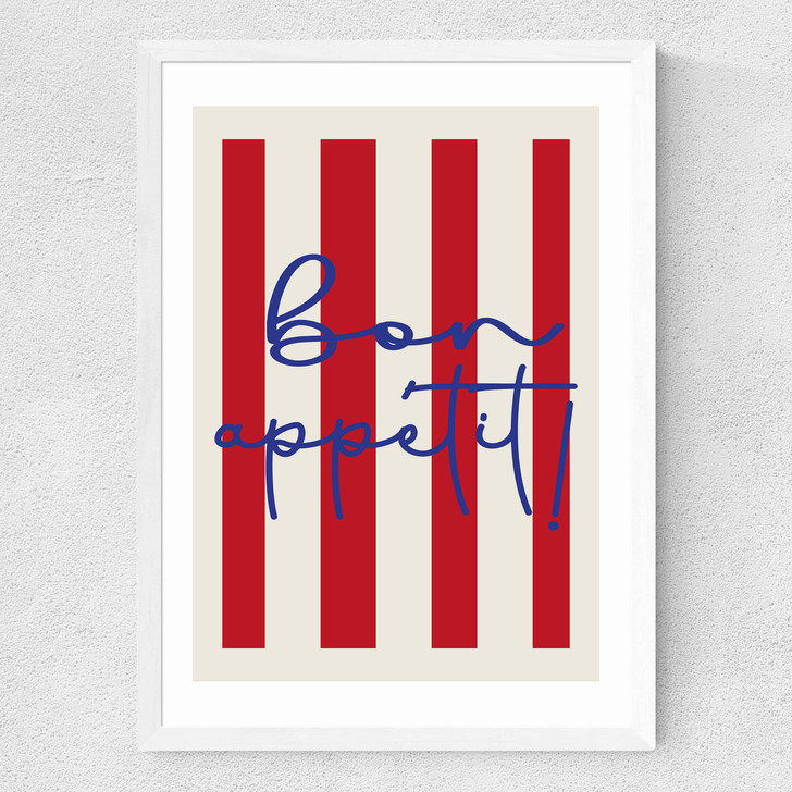 Bonn Appetit Medium White Frame Bonn Appetit Medium White Frame