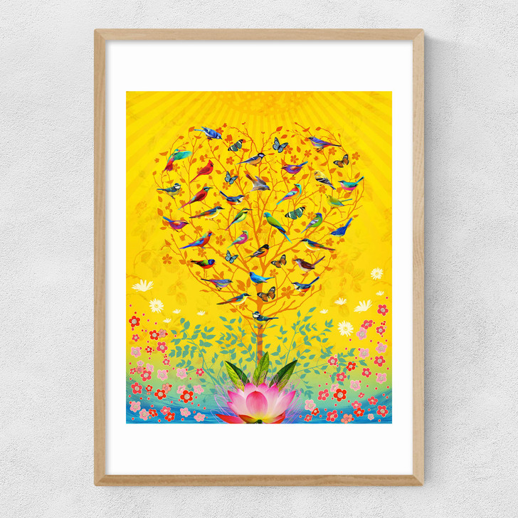 The Sound of Sunshine Narrow Oak Frame