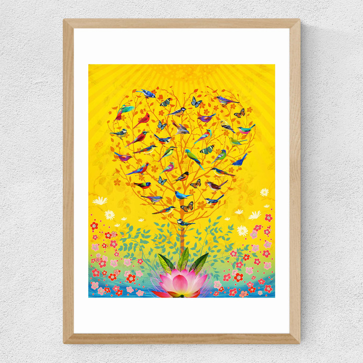 The Sound of Sunshine Medium Oak Frame