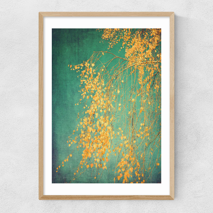 Whispers of Yellow Narrow Oak Frame Whispers of Yellow Narrow Oak Frame