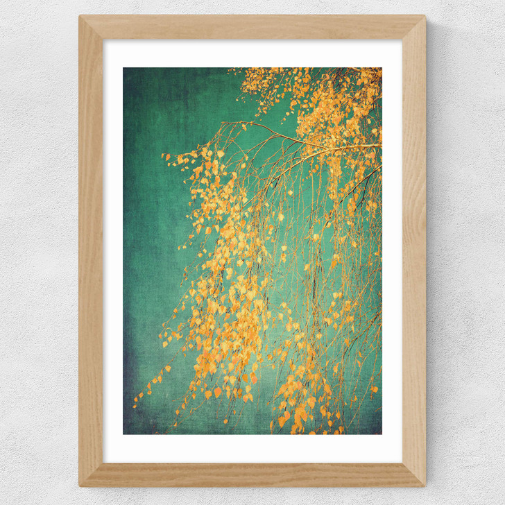 Whispers of Yellow Wide Oak Frame Whispers of Yellow Wide Oak Frame