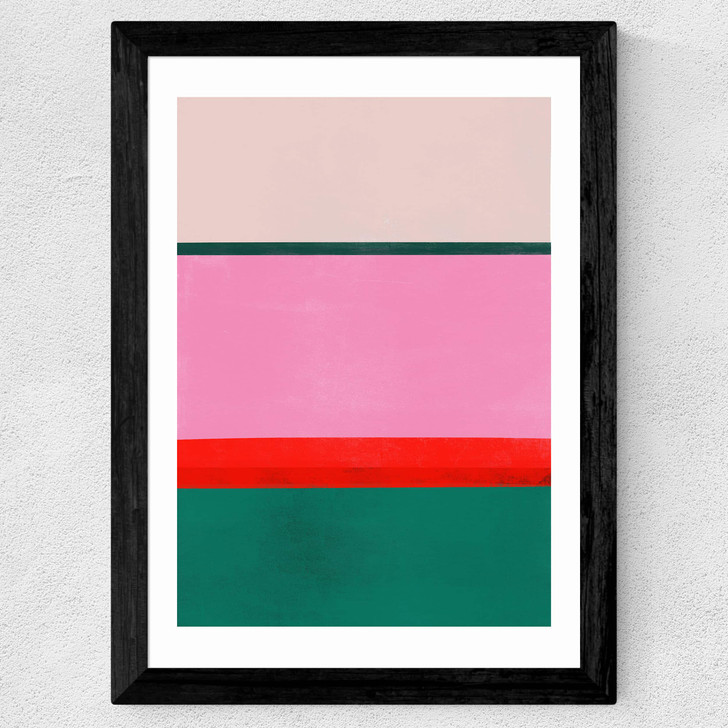 Stripe Study 16 Wide Black Frame Stripe Study 16 Wide Black Frame