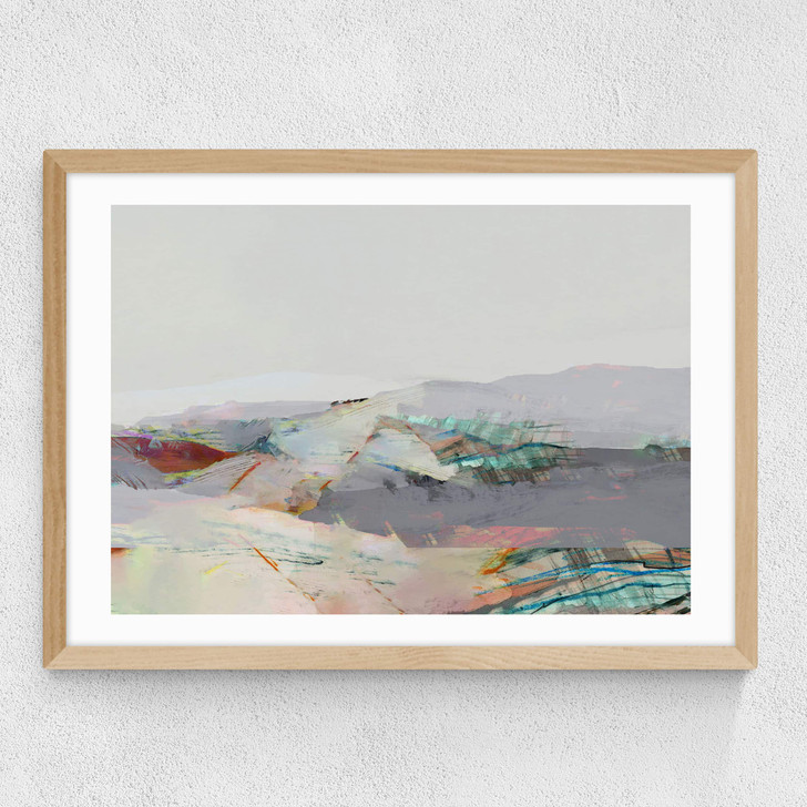 Patchwork Land Medium Oak Frame