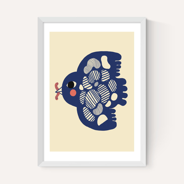 Bird With Worm