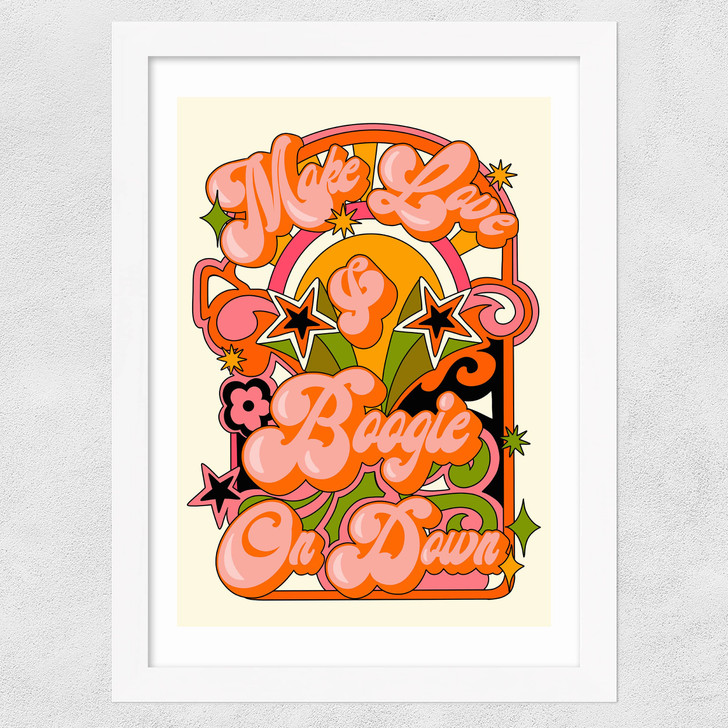 Boogie On Down Wide White Frame