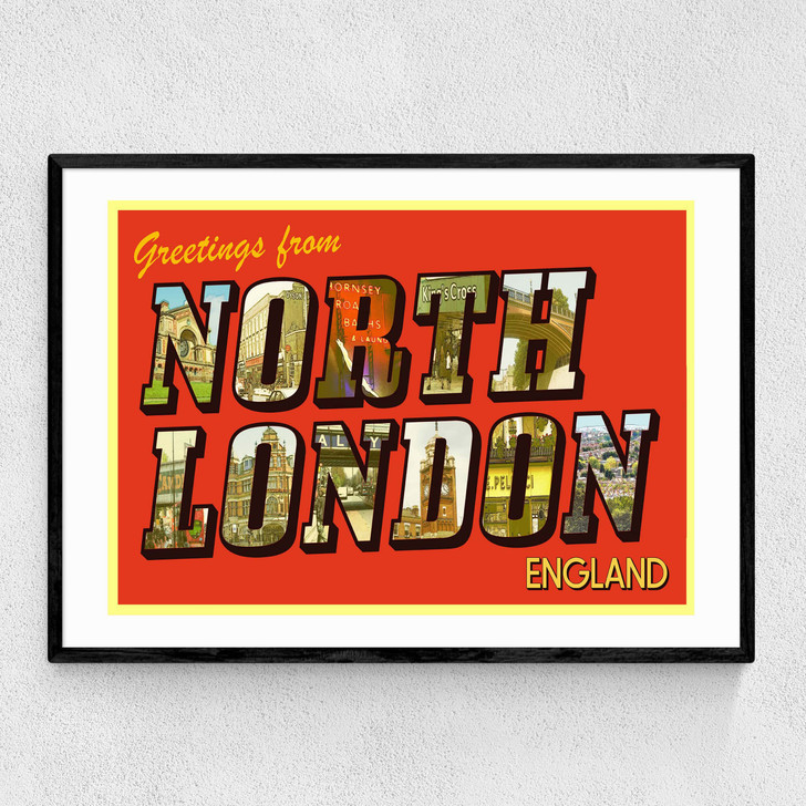 North London Narrow Black Frame