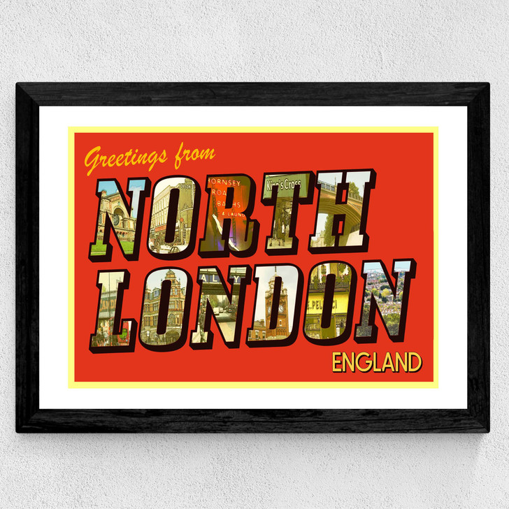 North London Wide Black Frame