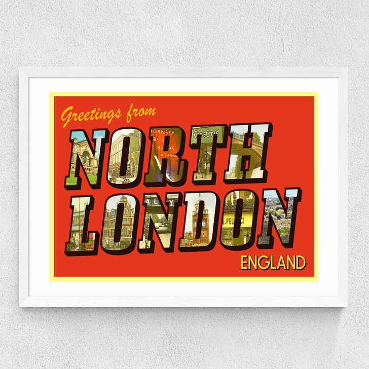 North London Medium White Frame