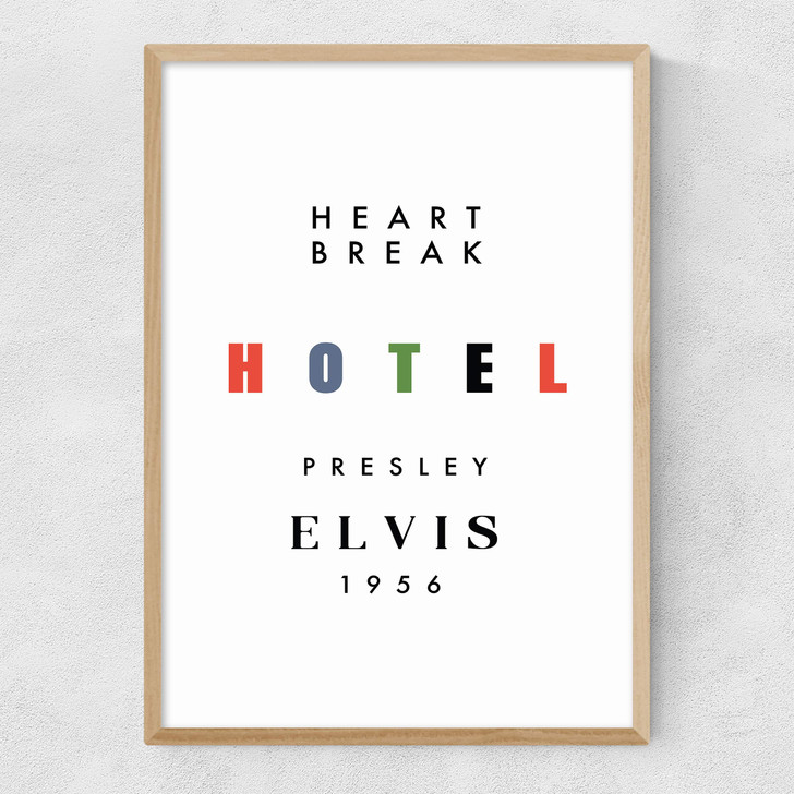 Heartbreak Hotel Narrow Oak Frame Heartbreak Hotel Narrow Oak Frame