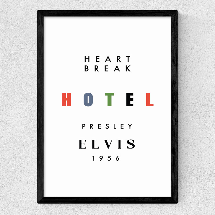 Heartbreak Hotel Medium Black Frame