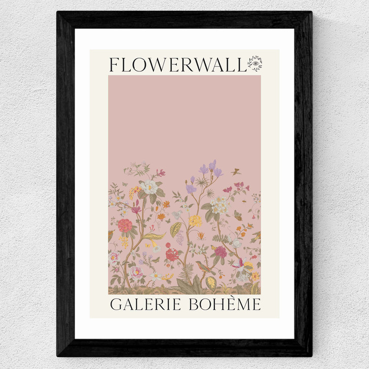 Flowerwall IV Wide Black Frame Flowerwall IV Wide Black Frame