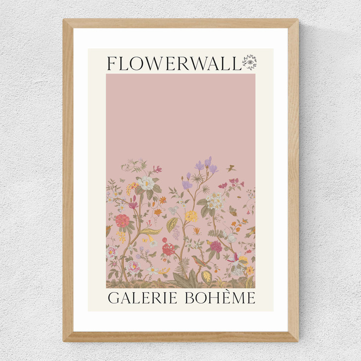 Flowerwall IV Medium Oak Frame Flowerwall IV Medium Oak Frame