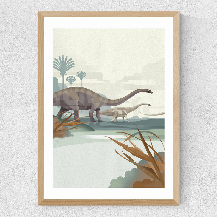 Diplodocus Medium Oak Frame