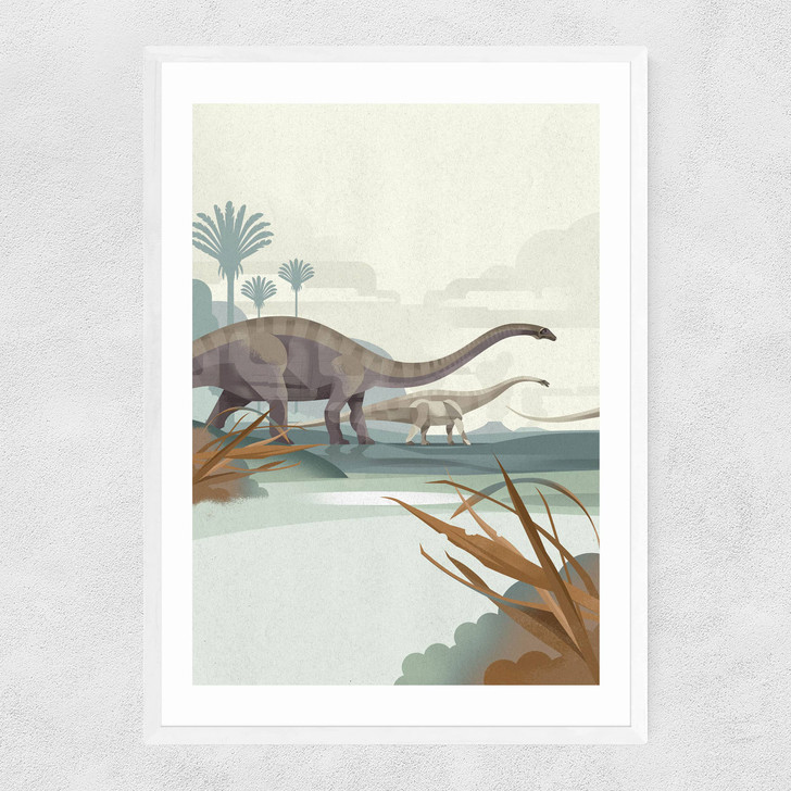Diplodocus Narrow White Frame