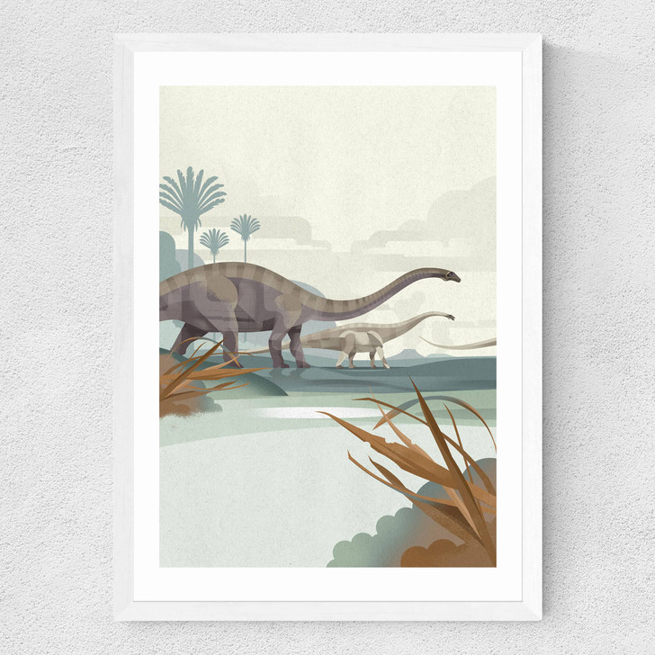 Diplodocus Medium White Frame