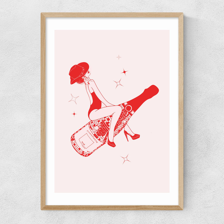 Retro Champagne Narrow Oak Frame Retro Champagne Narrow Oak Frame