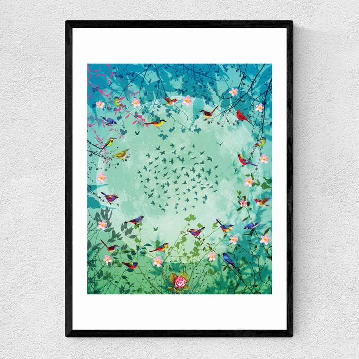 Moon Garden Narrow Black Frame Moon Garden Narrow Black Frame