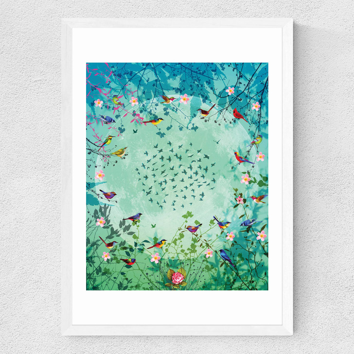 Moon Garden Medium White Frame Moon Garden Medium White Frame