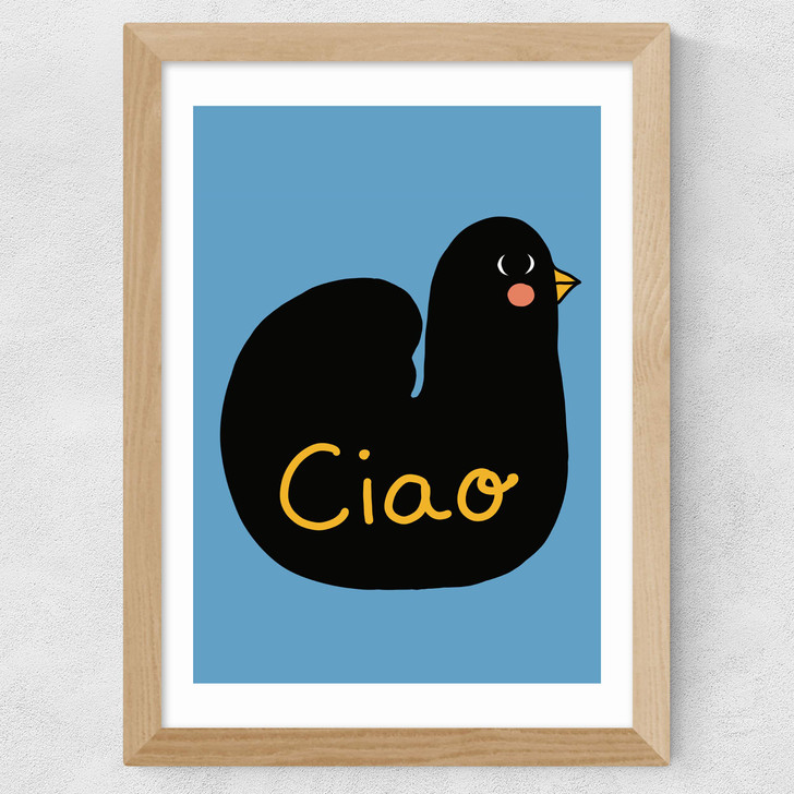 Ciao Bird Wide Oak Frame