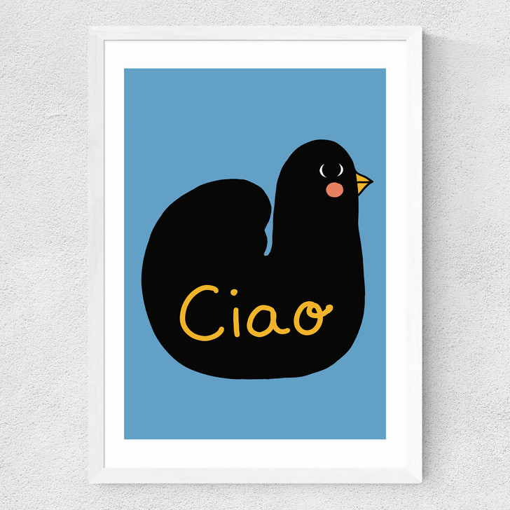 Ciao Bird Medium White Frame