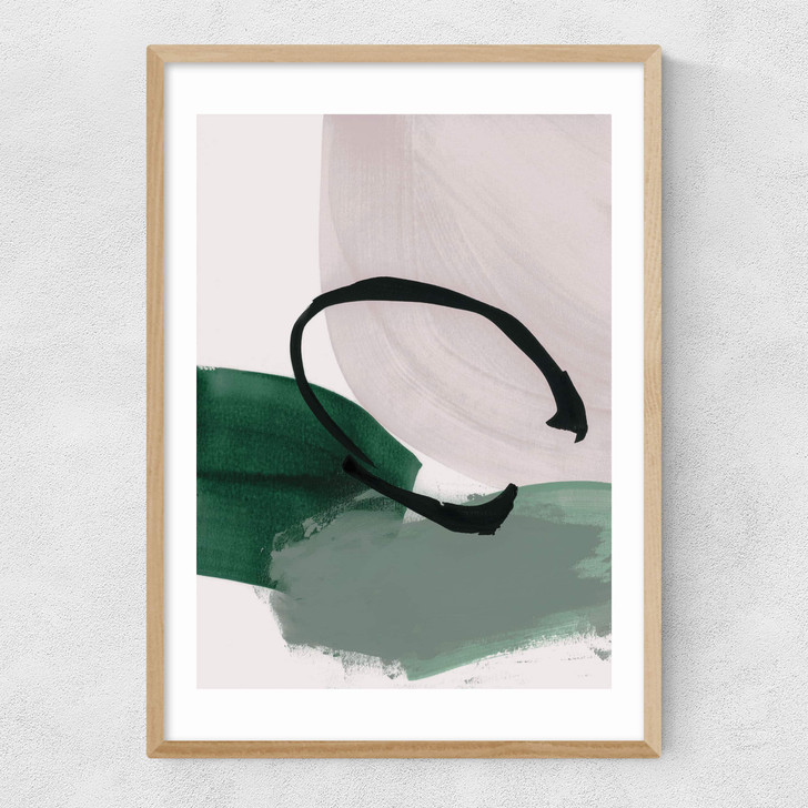 Minimalist Painting I Narrow Oak Frame Minimalist Painting I Narrow Oak Frame