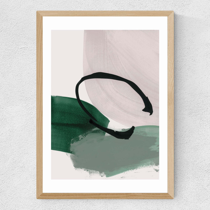 Minimalist Painting I Medium Oak Frame Minimalist Painting I Medium Oak Frame