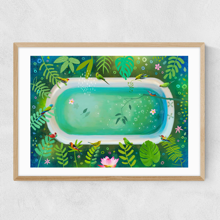 Forest Bathing Narrow Oak Frame