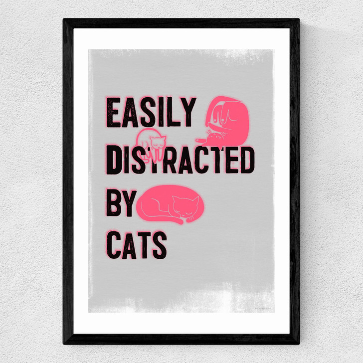 Easily Distracted Medium Black Frame