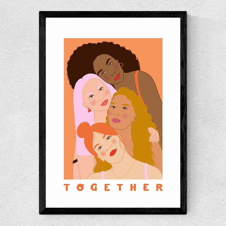 Together by Emmy Lupin Studio Medium Black Frame Together by Emmy Lupin Studio Medium Black Frame