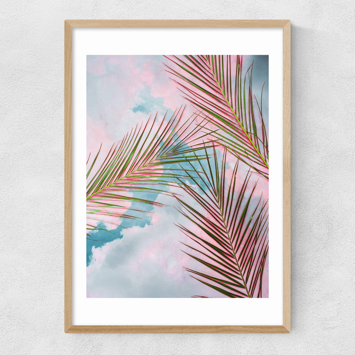 Palms + Sky Narrow Oak Frame Palms + Sky Narrow Oak Frame