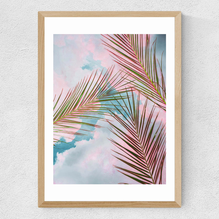 Palms + Sky Medium Oak Frame Palms + Sky Medium Oak Frame