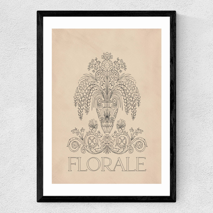 Florale I Medium Black Frame Florale I Medium Black Frame