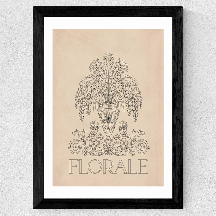 Florale I Wide Black Frame Florale I Wide Black Frame