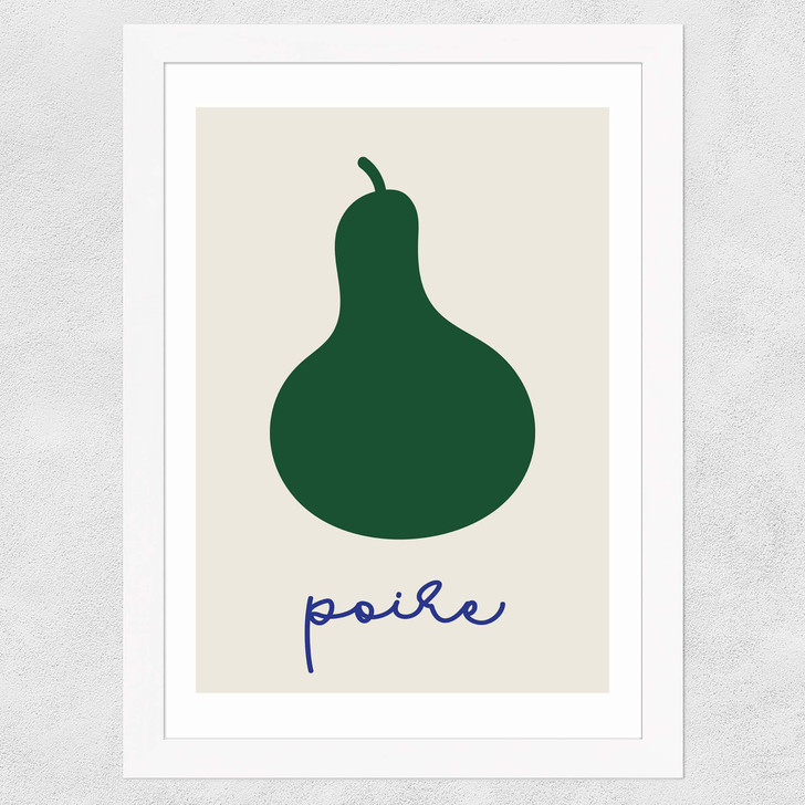 Poire Wide White Frame