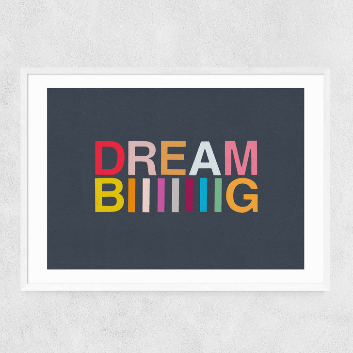 Dream Biiiiiiig Narrow White Frame