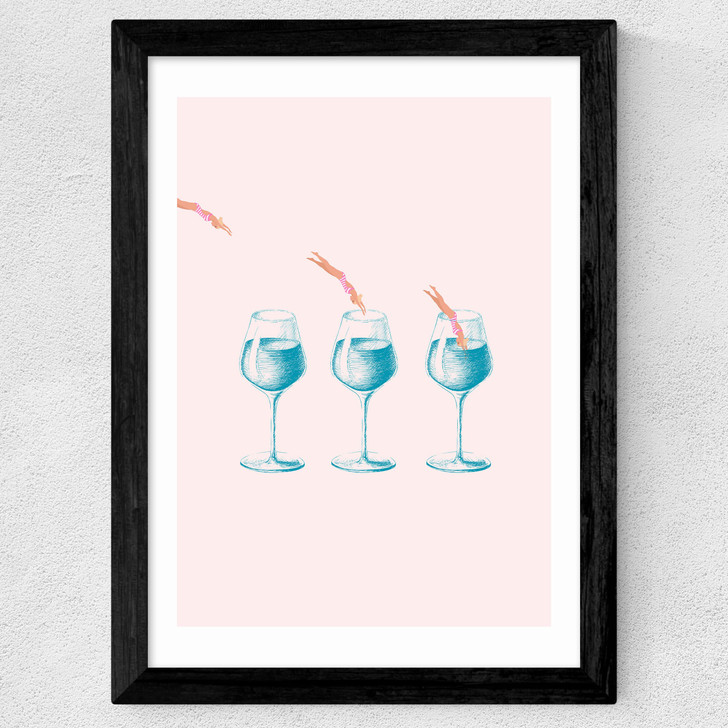 Wine Dive Wide Black Frame Wine Dive Wide Black Frame