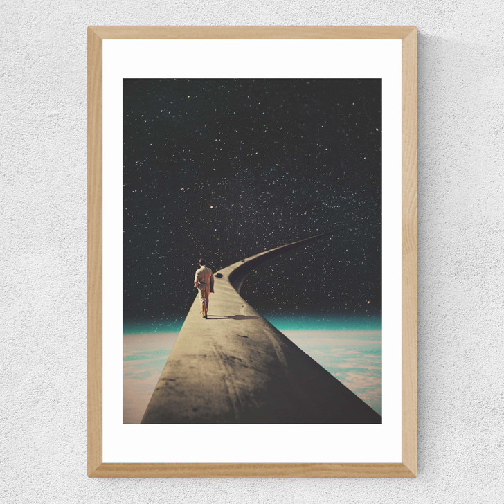 We Chose This Road My Dear Medium Oak Frame