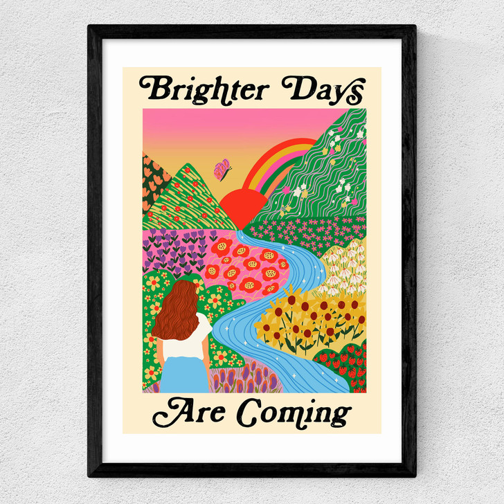 Brighter Days Medium Black Frame