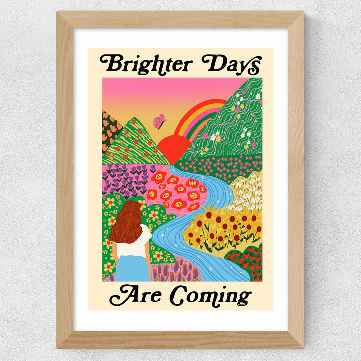 Brighter Days Wide Oak Frame