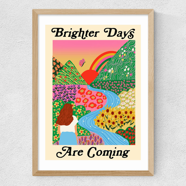 Brighter Days Medium Oak Frame