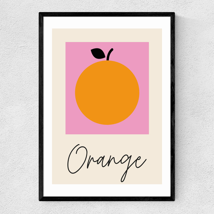 Orange Narrow Black Frame